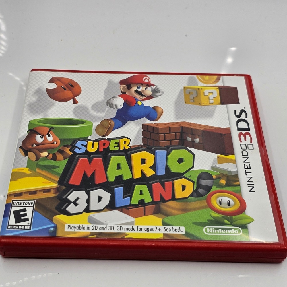 Super Mario 3D Land Nintendo 3DS Game‎ Physical Cartridge  Case LNA-CTR-AREE-USA